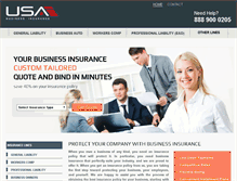 Tablet Screenshot of businessinsuranceusa.com